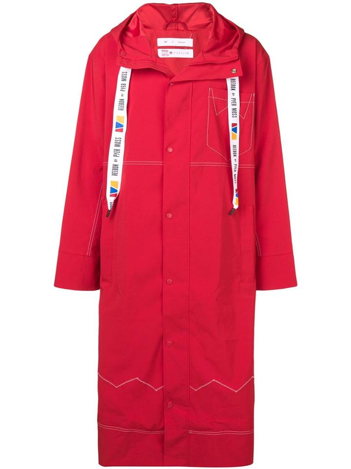 Reebok By Pyer Moss Rebook X Pier Moss Long Coat - Red