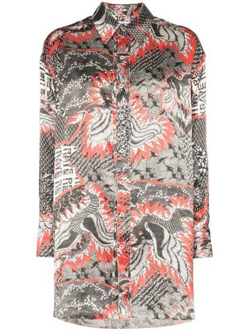 Rave Review Electra Dragon Print Shirt - Printed