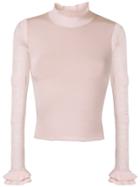 Andrea Bogosian Penelope Knit Blouse - Pink