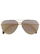 Céline Eyewear Mirror Aviator Sunglasses - Metallic