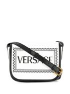 Versace 90s Vintage Logo Crossbody Bag - White