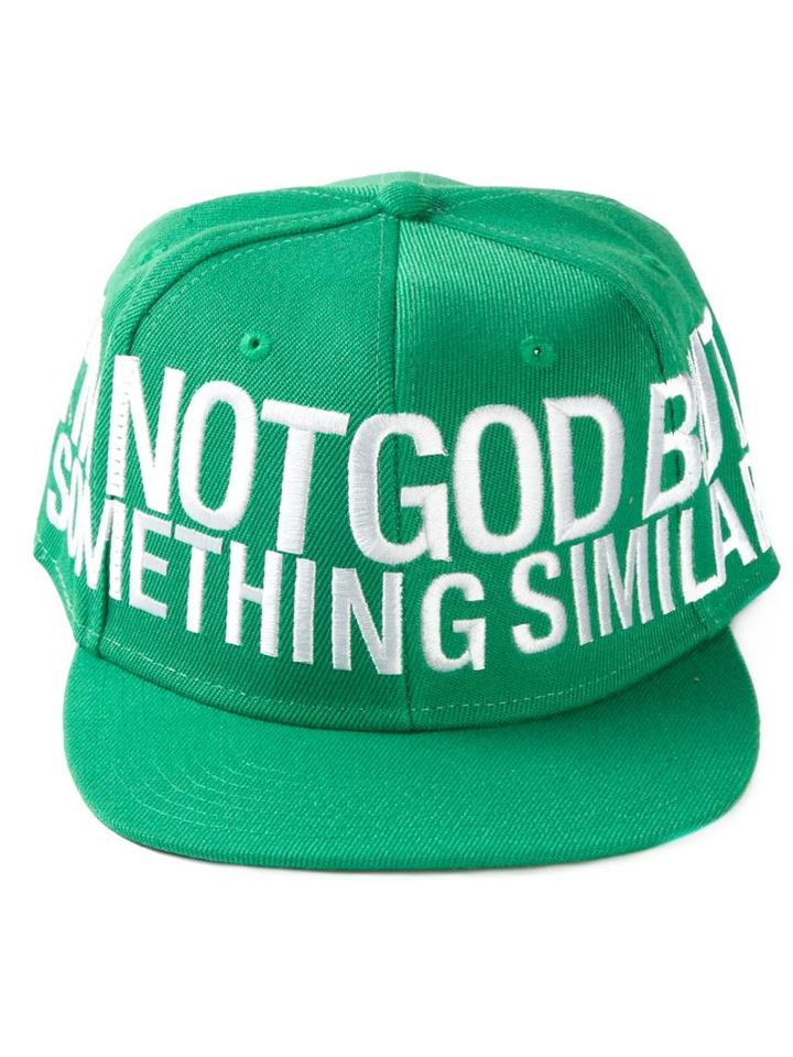Ejxiii Embroidered Cap, Men's, Green, Acrylic