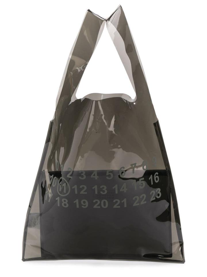Maison Margiela Number Print Tote Bag - Black