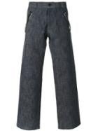 Maison Margiela - Statement Zip Trousers - Men - Cotton/polyester - 50, Blue, Cotton/polyester