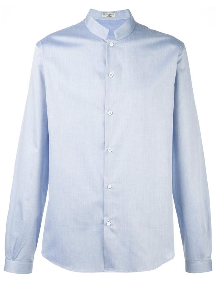 Éditions M.r 'officier' Shirt, Men's, Size: 39, Blue, Cotton