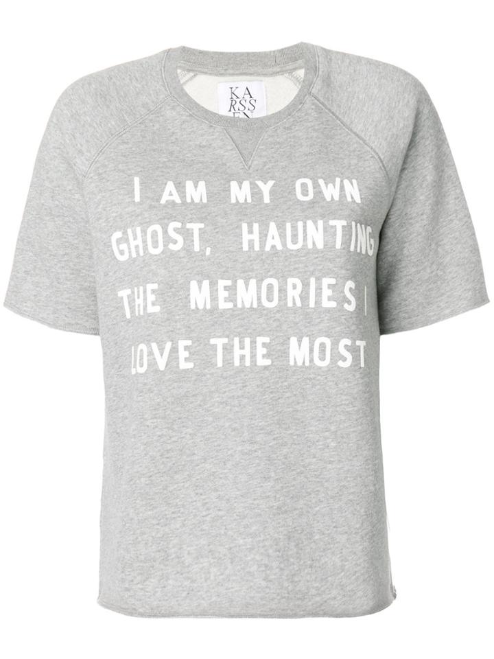 Zoe Karssen Quote T-shirt - Grey