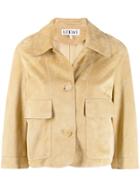 Loewe Cropped Boxy Jacket - Gold