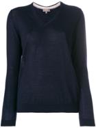 N.peal Cashmere Block Elbow Jumper - Blue