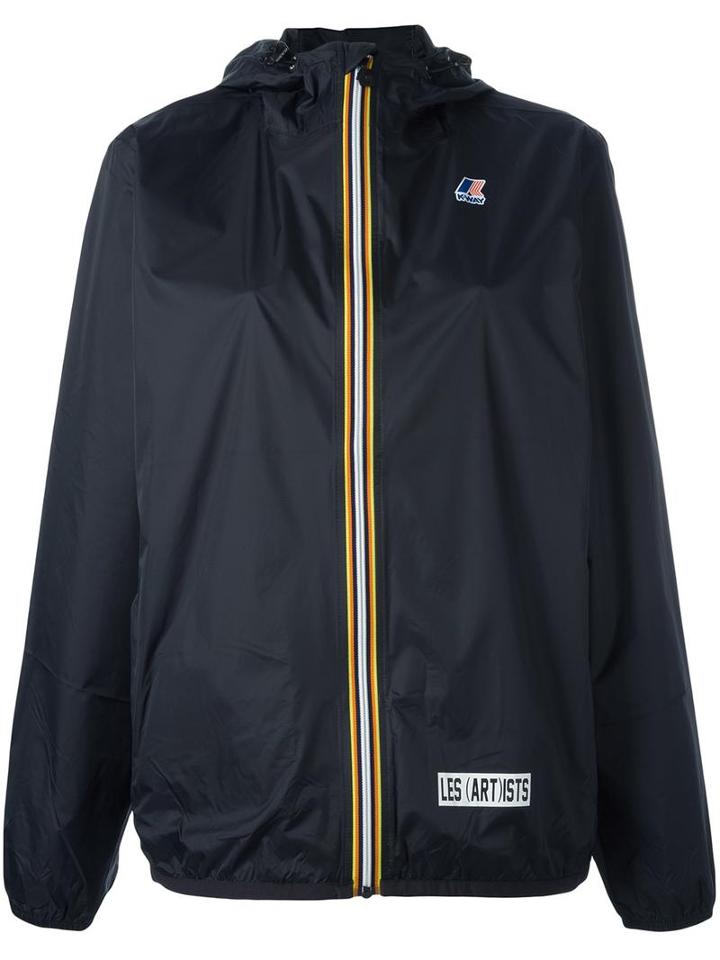 K-way X Les Artist Hooded Jacket, Women's, Size: Xl, Black, Polyamide