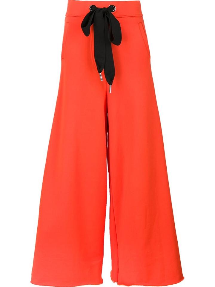 Marques'almeida Contrast Drawstring Palazzo Pants