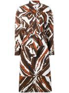 Erika Cavallini Printed Shirt Dress - Brown