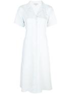 Opening Ceremony Lace-up Back Shirt Dress - Blue