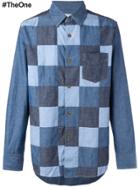 Ganryu Comme Des Garcons Patchwork Denim Shirt - Blue