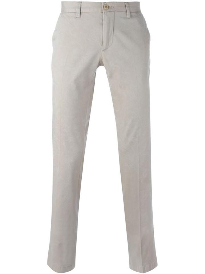 Etro Classic Chinos, Men's, Size: 48, Nude/neutrals, Cotton/spandex/elastane