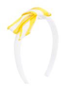 Il Gufo - Striped Bow Head Band - Kids - Silk/cotton/polyester - One Size, White