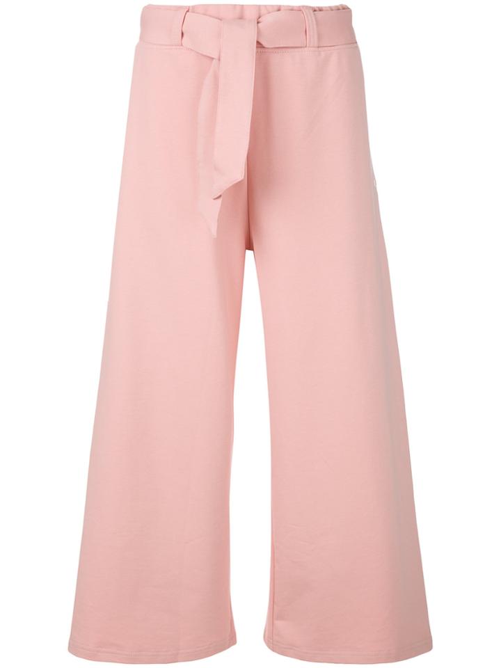 Puma Wide Leg Cropped Pants - Pink & Purple