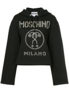 Moschino Studded Hoodie - Black