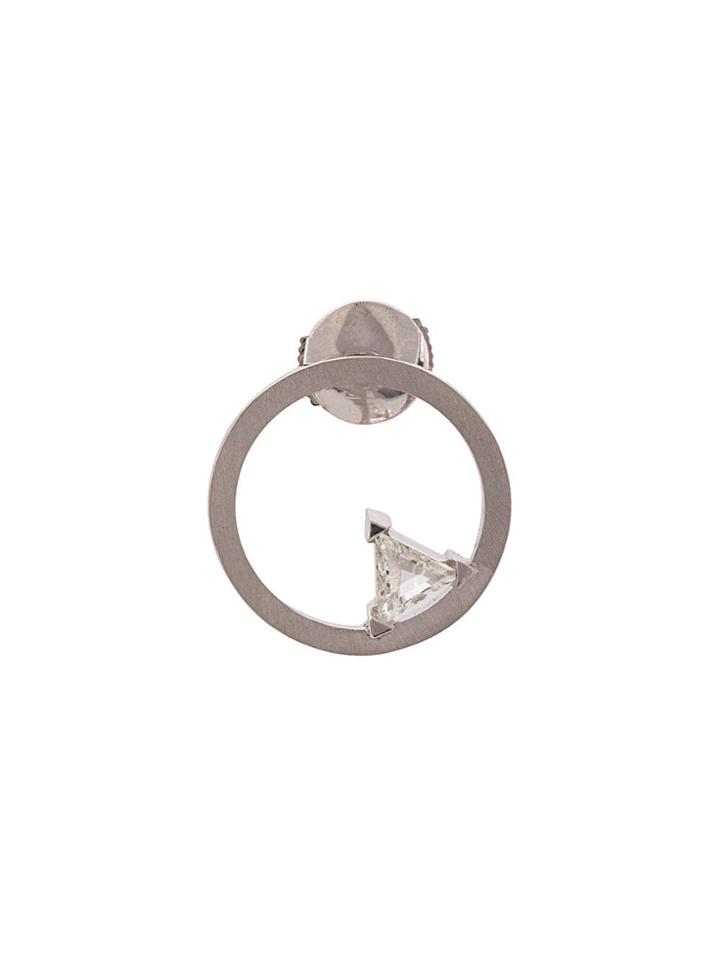 Hadar Nornberg Circular Stud Detail Earrings - Grey