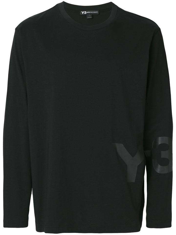 Y-3 - Branded Top - Men - Cotton - S, Black, Cotton