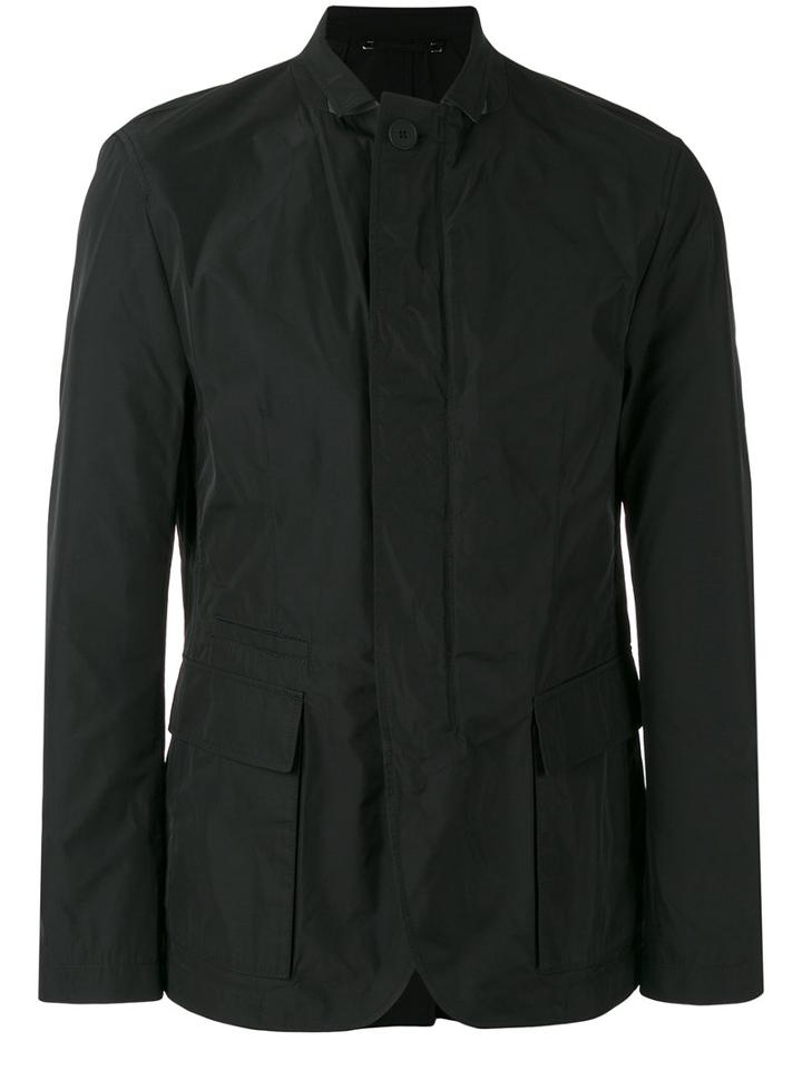 Boss Hugo Boss Front Pockets Bomber Jacket, Men's, Size: 54, Black, Polyamide/virgin Wool/polyester
