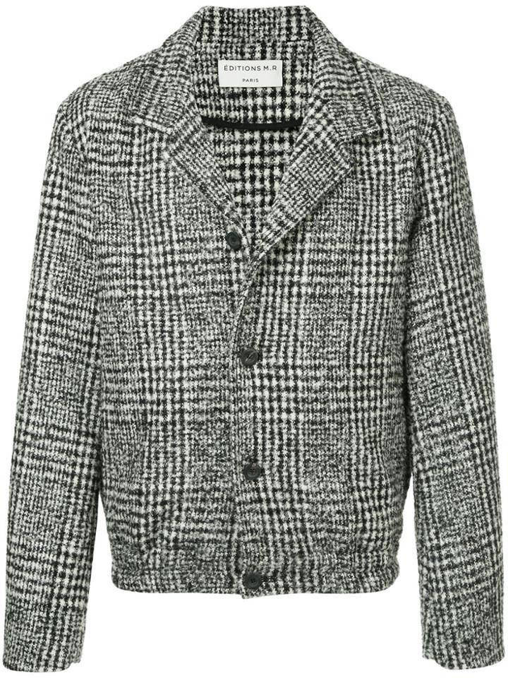 Éditions M.r Tweed Button Jacket - Black
