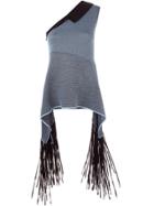Stella Mccartney Distressed Mesh Jumper - Blue