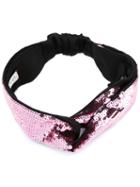 Gucci Sequined Headband, Women's, Pink/purple, Polyester/silk