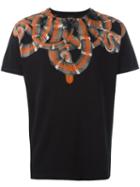 Marcelo Burlon County Of Milan Snake Print T-shirt, Men's, Size: Xl, Black, Cotton