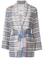 Giada Benincasa Belted Tweed Jacket - Multicolour