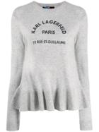 Karl Lagerfeld Address Logo Jumper - Grey