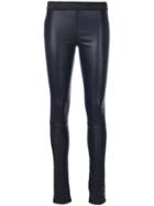 Drome - Slim Fit Trousers - Women - Leather - M, Blue, Leather