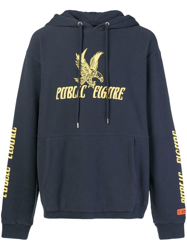 Heron Preston Public Figure Hoodie - Blue