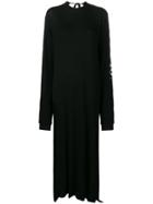 Muf 10 Logo Sleeve Jersey Dress - Black