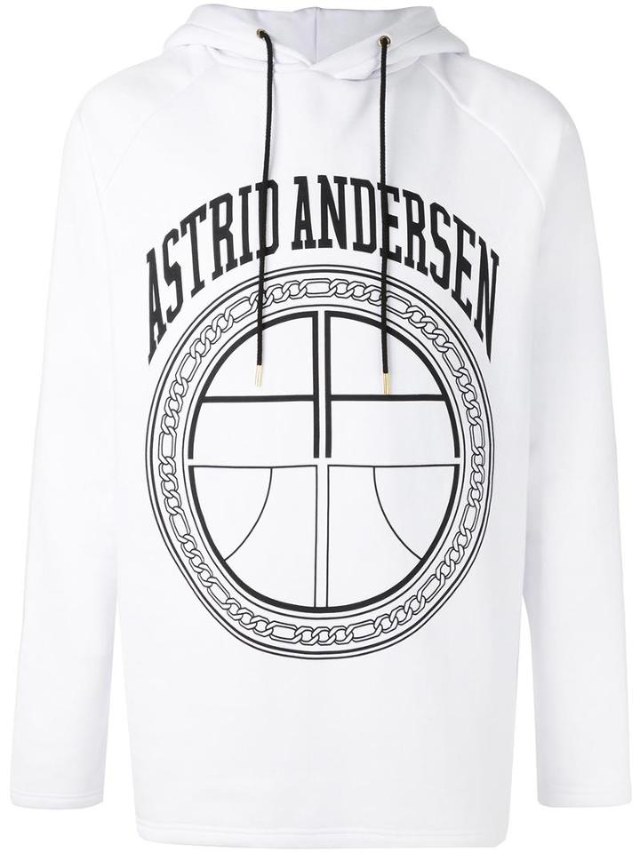 Astrid Andersen 'carry On' Hoodie, Men's, Size: Large, White, Cotton/polyethylene