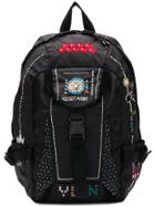 Valentino Patchwork Functional Backpck - Black