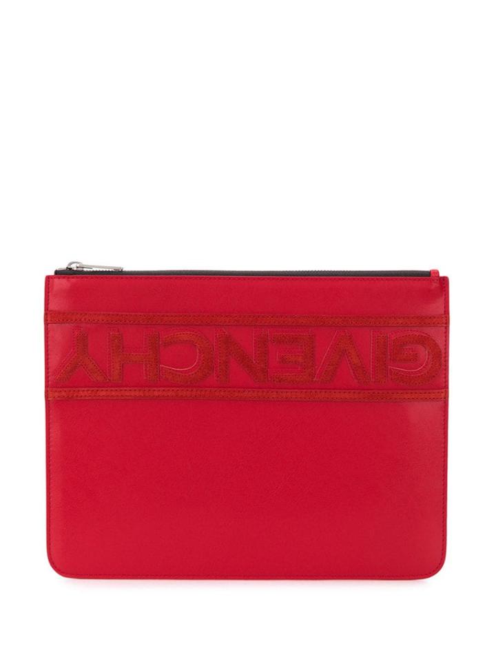 Givenchy Embroidered Logo Clutch
