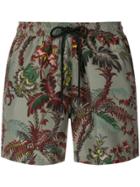 Etro Floral Print Swimming Shorts - Green