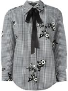 Marc Jacobs Gingham And Floral Blouse