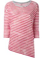 Majestic Filatures Three-quarter Sleeve T-shirt, Women's, Size: 1, Red, Linen/flax/viscose