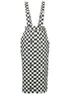 G.v.g.v. Dungaree-style Checkered Skirt - Black