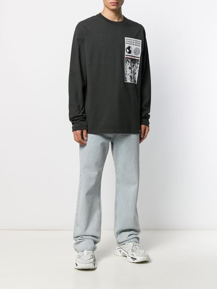 Ambush Waves In Space Sweatshirt - Black