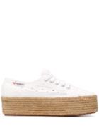 Superga Chunky Heel Espadrilles - White