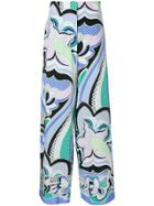 Emilio Pucci Floral High-waisted Trousers - Multicolour