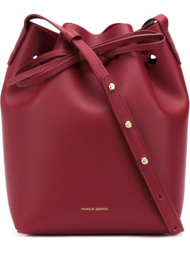 Mansur Gavriel Small Bucket Bag, Women's, Red