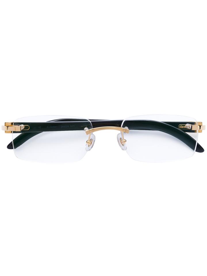 Cartier Square-frame Glasses - Black