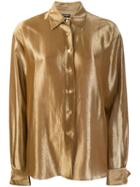 Chanel Pre-owned 1990's Metallic Shirt - Gold
