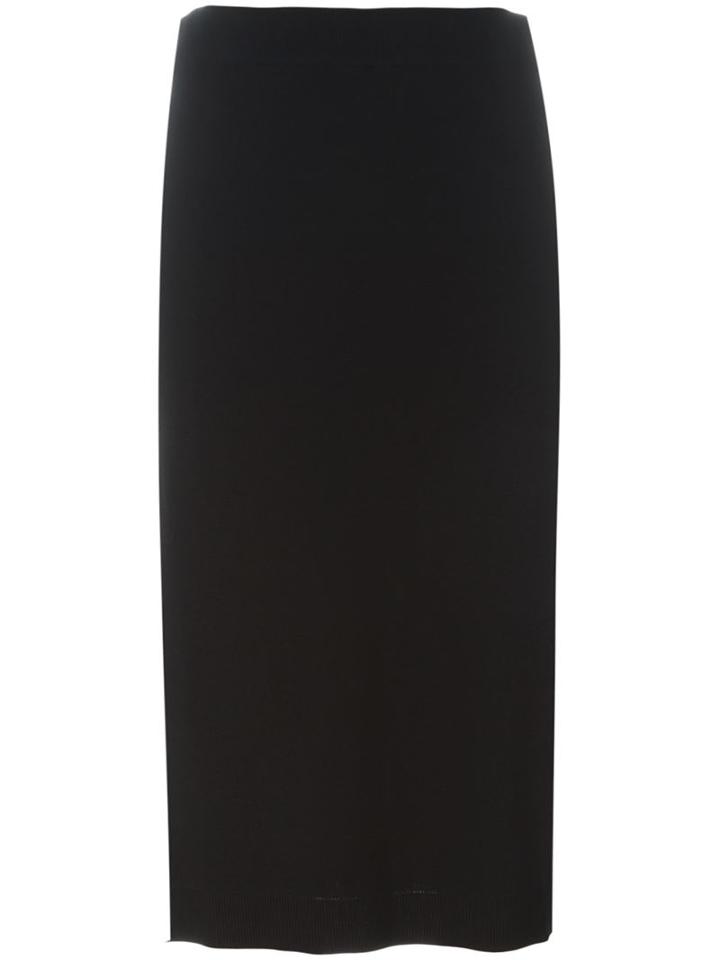 Erika Cavallini Side Slit Midi Skirt