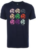 Ps By Paul Smith Logo Print T-shirt, Men's, Size: Medium, Blue, Cotton