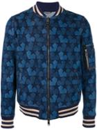 Ports 1961 Star Denim Bomber Jacket, Men's, Size: 46, Blue, Cotton