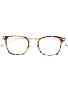 Thom Browne - Square Frame Glasses - Unisex - Acetate/metal (other) - 49, Grey, Acetate/metal (other)